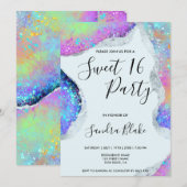 Moderne holografische opaal iriserend kaart (Voorkant / Achterkant)