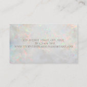 Moderne holografische optische Glitter-hoofdtelefo Visitekaartje (Achterkant)