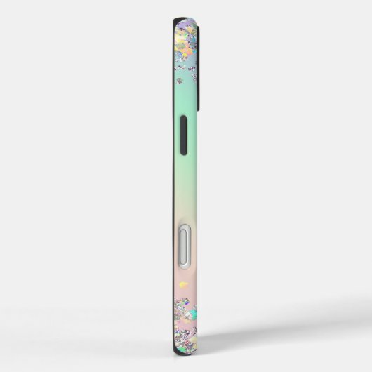 Moderne holografische pastelglitter Case-Mate iPhone case (Achterkant / Rechts)