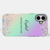 Moderne holografische pastelglitter Case-Mate iPhone case (Achterkant (horizontaal))