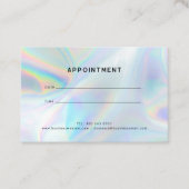 Moderne holografische professionele stylist visitekaartje (Voorkant)