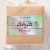 Moderne holografische regenboog, eenvoudig haarser etiket (Insitu)