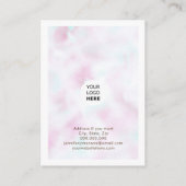 Moderne holografische regenboog oorbel display visitekaartje