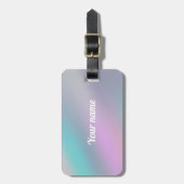 Moderne Holografische regenboogontwerp Aanpassen Bagagelabel (Voorkant verticaal)