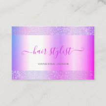 Moderne holografische roze Paarse Ombre Hair Styli