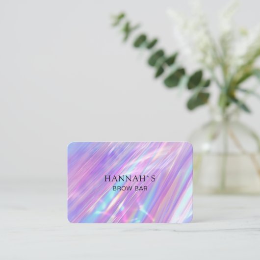 Moderne Holografische Salon Visitekaartje (Staand voorkant)