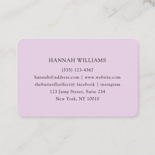 Moderne Holografische Salon Visitekaartje (Achterkant)