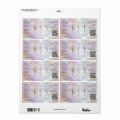 Moderne Holografische Schoonheid Bad Lichaam Cosme Etiket (Full Sheet)