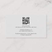 Moderne Holografische Schoonheidsspecialiste Trend Visitekaartje (Achterkant)