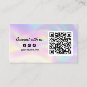 Moderne Holografische Verbinding met ons Haarstyli Visitekaartje (Voorkant)