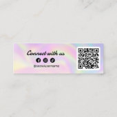 Moderne Holografische Verbinding met ons Kapsalon Mini Visitekaartje (Achterkant)