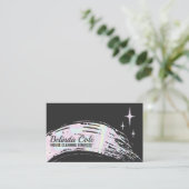 Moderne Holografische Zeepreiniging Splatter Visitekaartje (Staand voorkant)