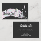 Moderne Holografische Zeepreiniging Splatter Visitekaartje (Voorkant / Achterkant)