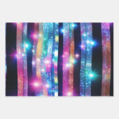 Moderne Holograph Wrap Paper Flat Sheet Set van 3 (Voorkant)