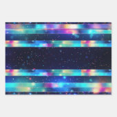 Moderne Holograph Wrap Paper Flat Sheet Set van 3 (Voorkant 3)