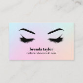 Moderne Holographic Eyelash Browbar professional Visitekaartje (Voorkant)