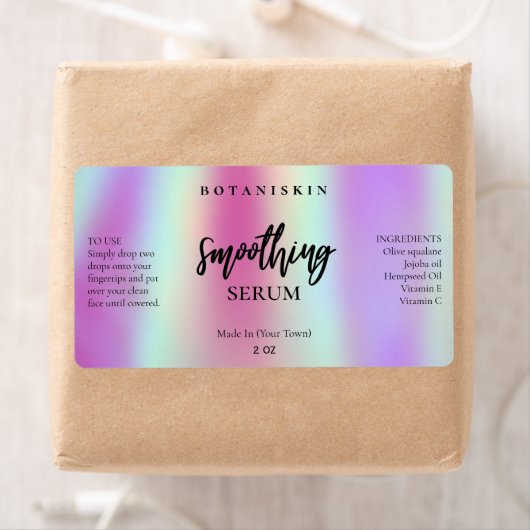 Moderne Holographic Face Serum Labels (Insitu)