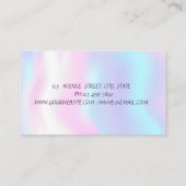 Moderne Holographic Instagram Social Media Visitekaartje (Achterkant)