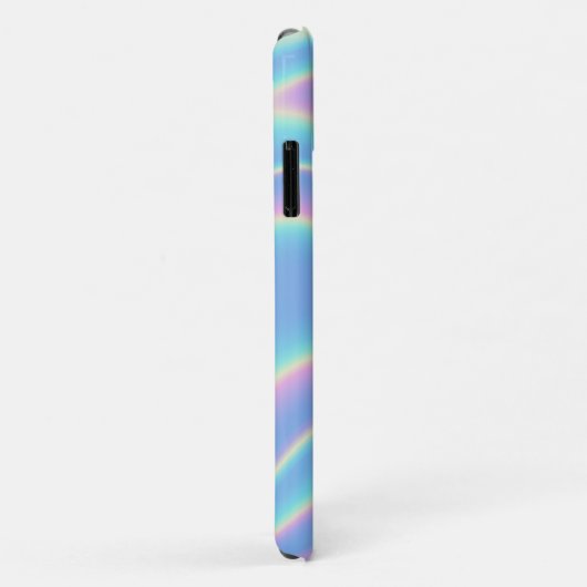 Moderne Holographic Iridescent Personalized Name Case-Mate iPhone Case (Achterkant/rechts)