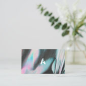 Moderne Holographic Professional Designer Visitekaartje (Staand voorkant)