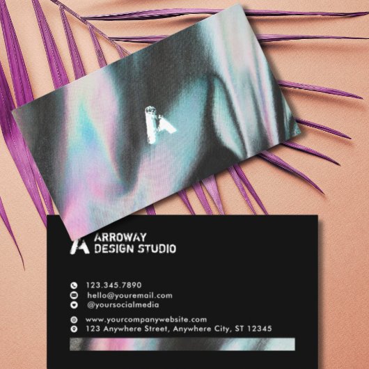 Moderne Holographic Professional Designer Visitekaartje