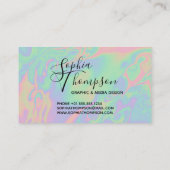 Moderne Holographic Script Rainbow Pastel Loyalty (Achterkant)