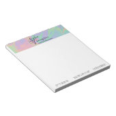Moderne Holographic Script Rainbow Pastel - Notiti Notitieblok (Schuin)