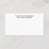 Moderne Home Gezondheid Medische Visitekaartjes (Achterkant)