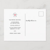 Moderne Home Heart Change New Address Moving Aankondigingskaart (Achterkant)
