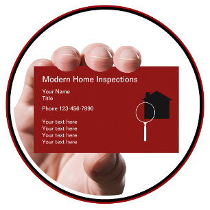 Moderne Home Inspectie Business Card Template Visitekaartje