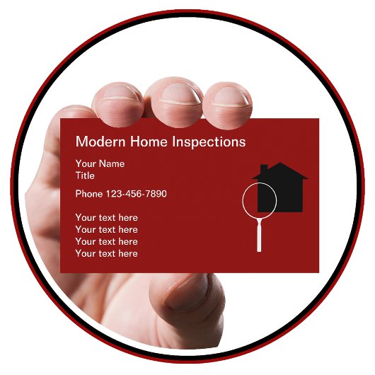 Moderne Home Inspectie Business Card Template Visitekaartje