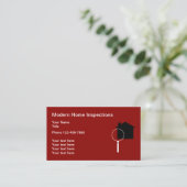 Moderne Home Inspectie Business Card Template Visitekaartje (Staand voorkant)