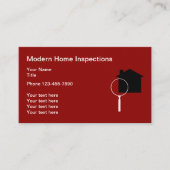 Moderne Home Inspectie Business Card Template Visitekaartje (Voorkant)