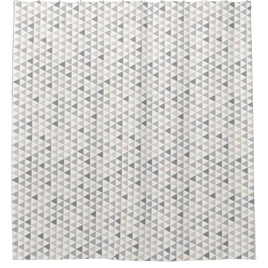 Moderne Home Pattern Grey Beige Neutrals Douchegordijn (Voorkant)