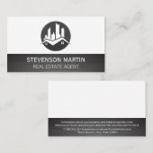 Moderne Home Real Estate Logo Visitekaartje (Voorkant / Achterkant)