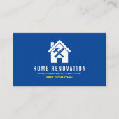 Moderne Home Renovation Reparation Handyman Blue Visitekaartje (Voorkant)