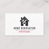 Moderne Home Renovation Reparation Handyman Visitekaartje (Voorkant)