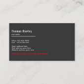 Moderne Home Renovation Reparation Handyman Visitekaartje (Achterkant)