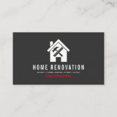 Moderne Home Renovation Reparation Handyman Visitekaartje (Voorkant)