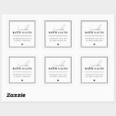 Moderne homemade Bath Salt Product Labels (Vel)