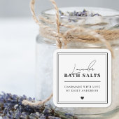 Moderne homemade bath Salt Waterproof Product Labe Sticker