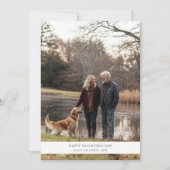 Moderne Hond Familie Foto Valentijnsdag Kaart (Voorkant)