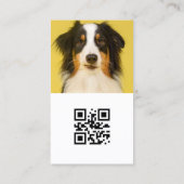 Moderne hond influencer aangepaste foto, huisdier visitekaartje (Achterkant)