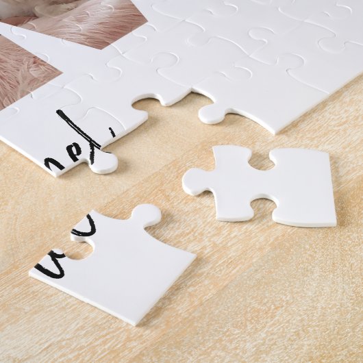 Moderne hond mam 6 Aangepaste tekst voor fotocolla Legpuzzel (Zijkant)