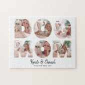 Moderne hond mam 6 Aangepaste tekst voor fotocolla Legpuzzel (Horizontaal)