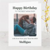 Moderne Hond Mam Verjaardag Huisdier Eenvoudige Aa Kaart (Gele Bloem)