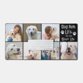 Moderne Hond Moeder Leven 7 Fotocollage Aangepaste Bureaumat (Keyboard & Muis)
