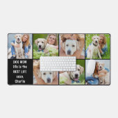 Moderne Hond Moeder Leven Custom 7 Foto Collage Bureaumat (Keyboard & Muis)