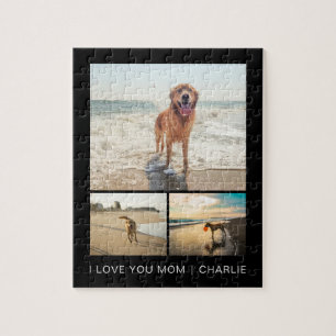 Moderne Hond Moeder Mooie Honden Zwarte Huisdier F Legpuzzel