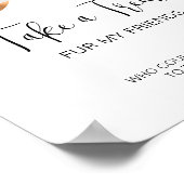 Moderne Hond Treat Bruiloft Eenvoudige Pet Treat F Poster (Hoek)